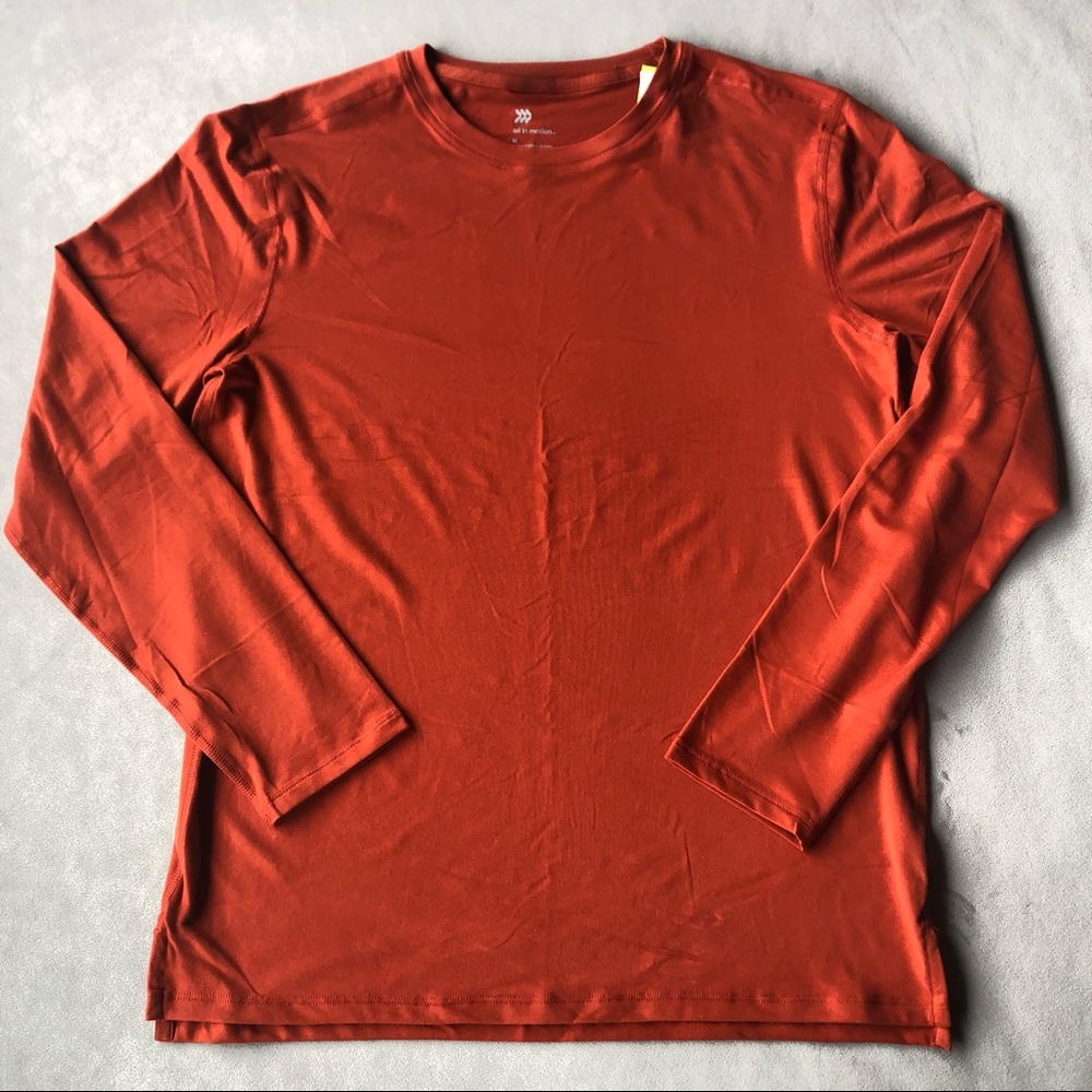 Men’s Size Medium ~ All In Motion ~ Long Sleeve Athletic ~ 92% Recycled Fabric